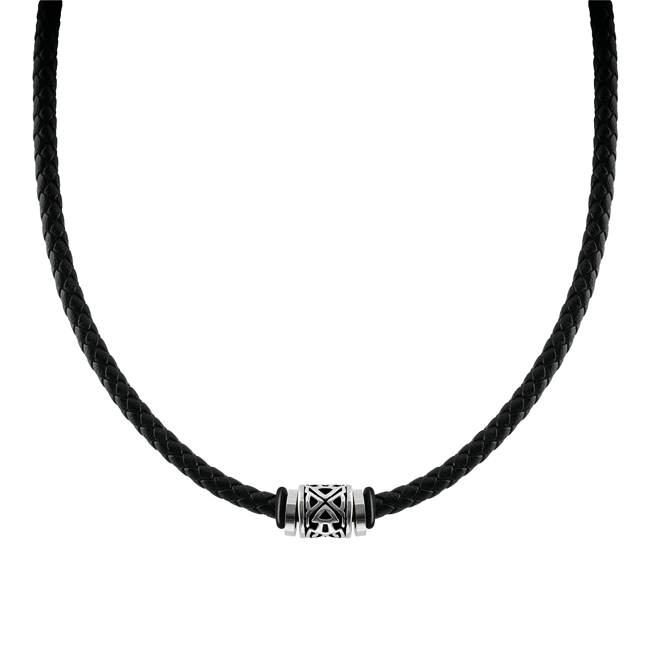 Philip Jones Heren zwart roestvrij staal manchet armband : Philip Jones