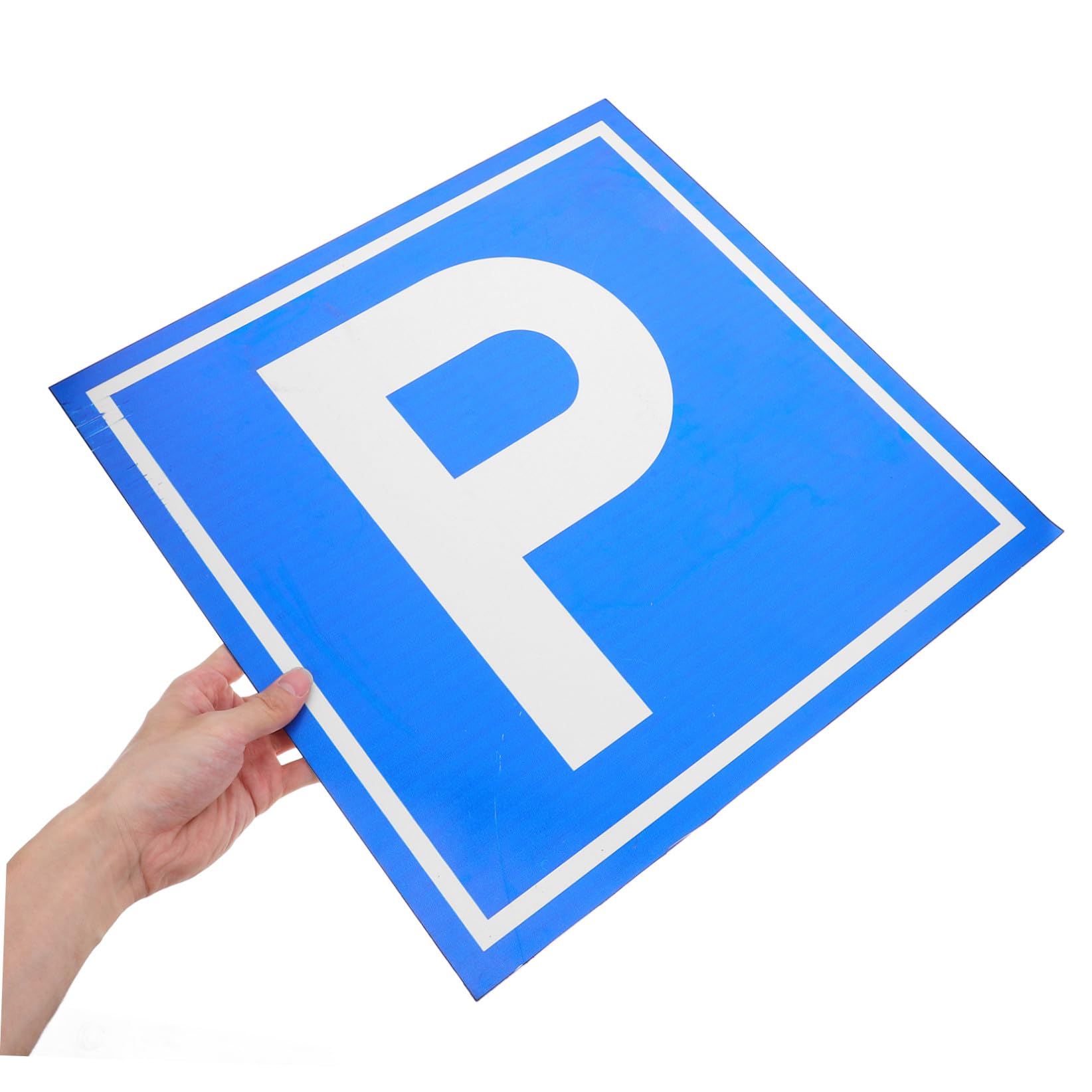 PartyKindom Cartello di Parcheggio Segnaletica Chiara e Facilmente Visibile Simbolo P in Lega di Alluminio per Parcheggi e Siti di Costruzione