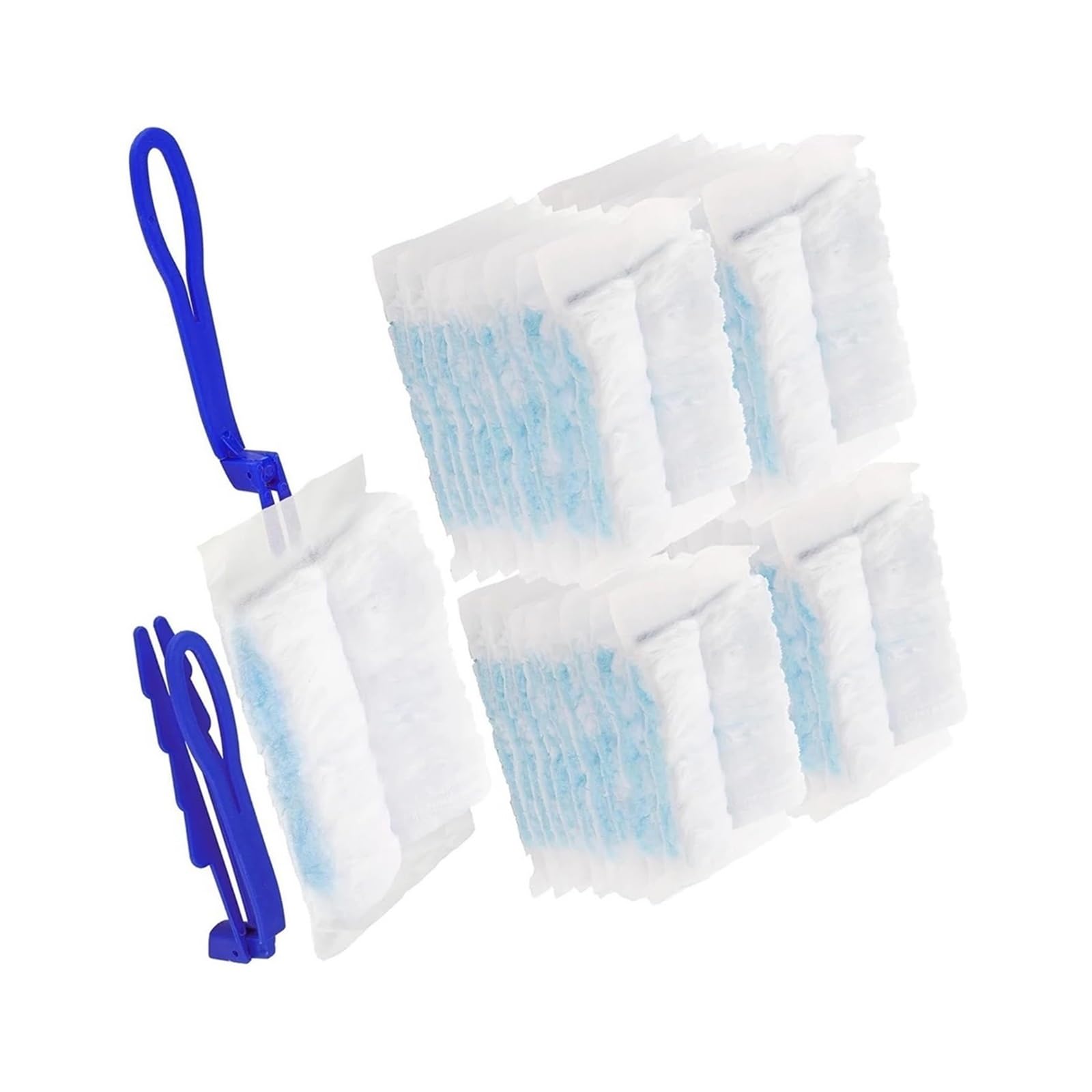 Kit de recargas Plumero electrostático, Microfibra for Quitar el Polvo, Muebles, persianas, Ventiladores Techo y Paredes, 40 Uds para Limpiar El Polvo
