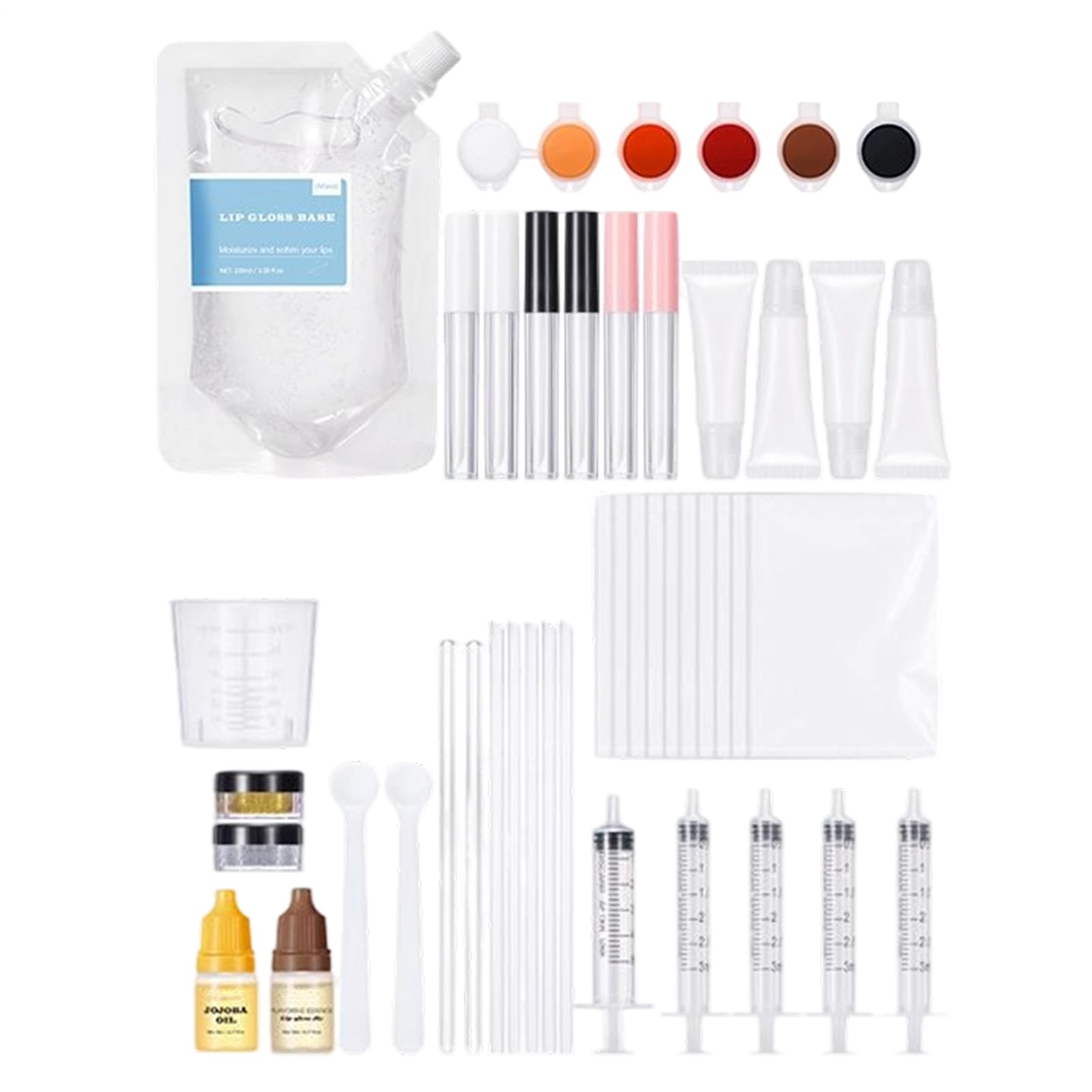 Kit Completo per la Creazione di Lucidalabbra Set Artigianale di Gloss | Kit Fai Da Te Per Creare Il Lucidalabbra Per Donne Ragazze Amanti Del Trucco Principianti Adolescenti Prin