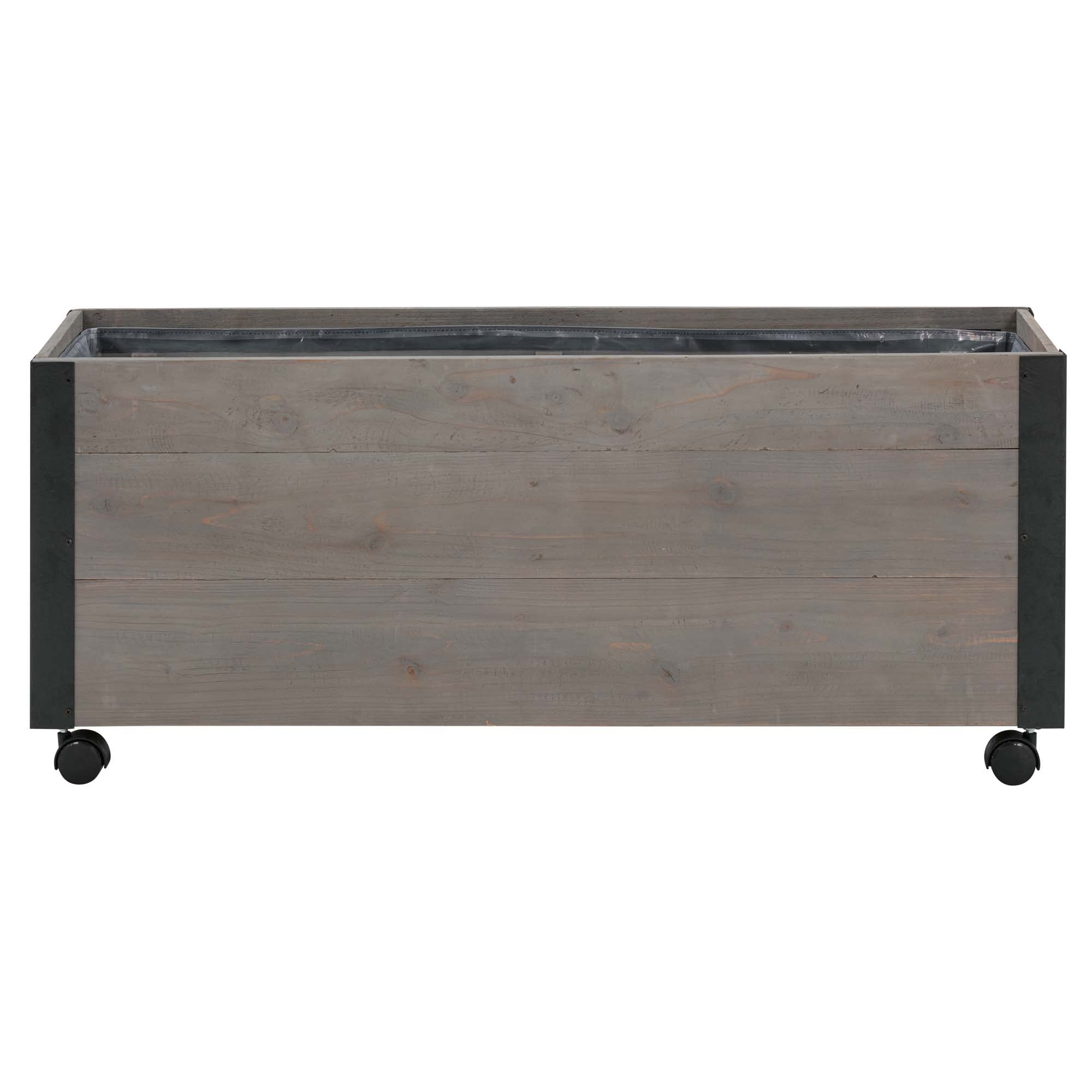 Grapevine 36IN FSC Recycled Wood Planter with Casters