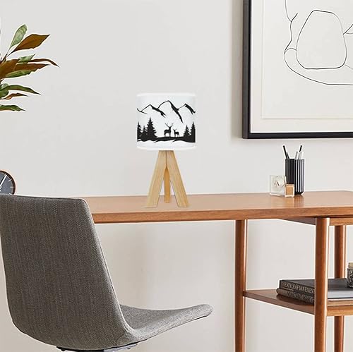 Miniatura 3 de Lámpara pequeña de montañas, viajes, camping, naturaleza, desierto, mesita de noche, trípode, lámpara de mesa, linda mini mesita de noche, lámparas