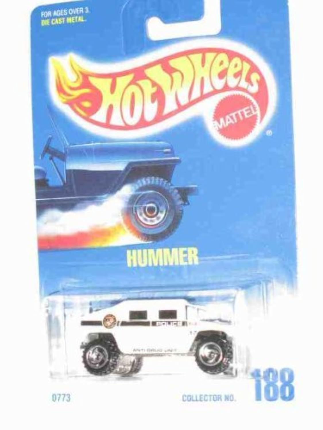 Amazon.com: #188 Hummer White Police Tampos Unpainted Base
