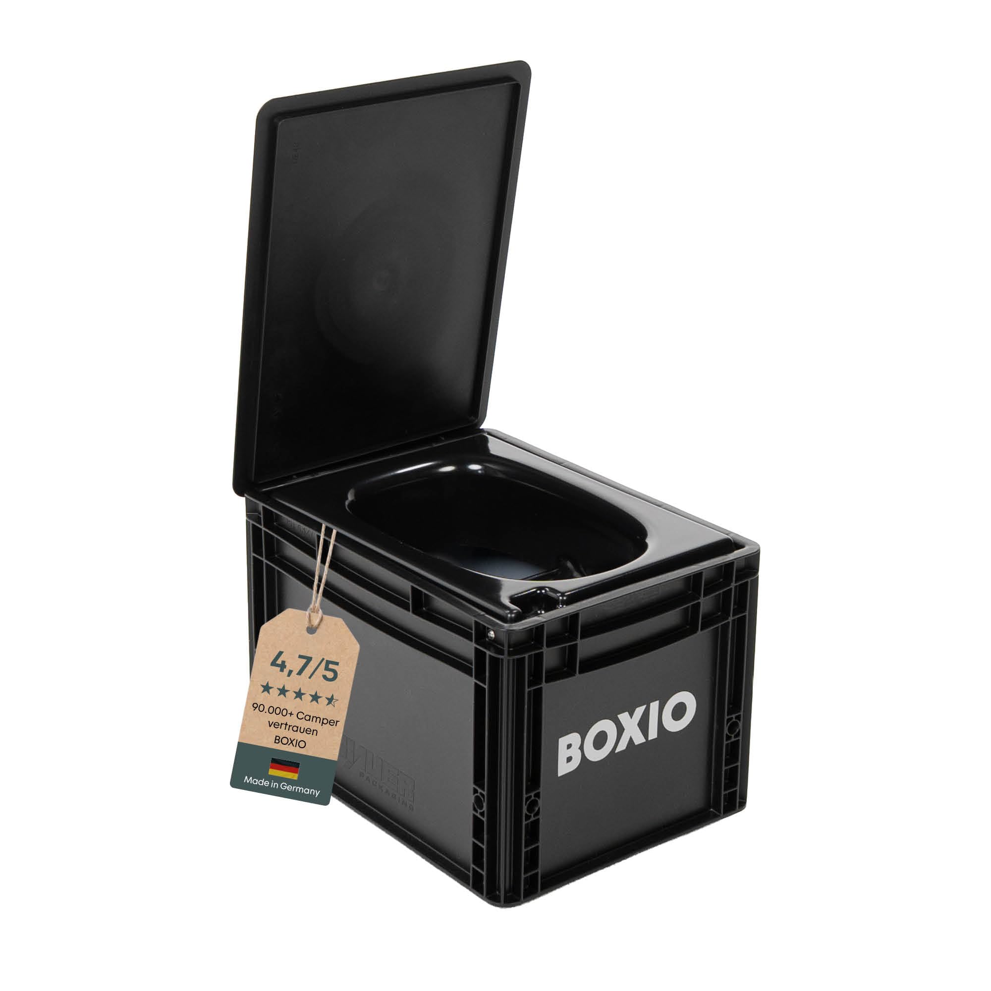 BOXIO - TOILET: Campingtoilette 40x30 kompakt ohne Chemie