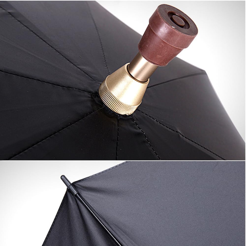 Parasol Z Laską, Wiatroszczelny, Samoochronny Parasol Z Kulą, Do Wspinaczki, Pieszych Wędrówek, Spędzania Czasu W Deszczu. Świetny Prezent, Red, 86cm/33inch
