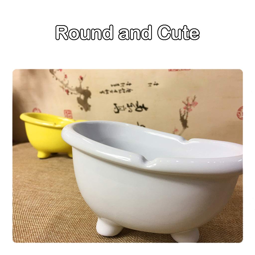 Posacenere da tavolo in ceramica, design creativo per vasca da bagno, regalo unico per fumatori, posacenere decorativo da tavolo