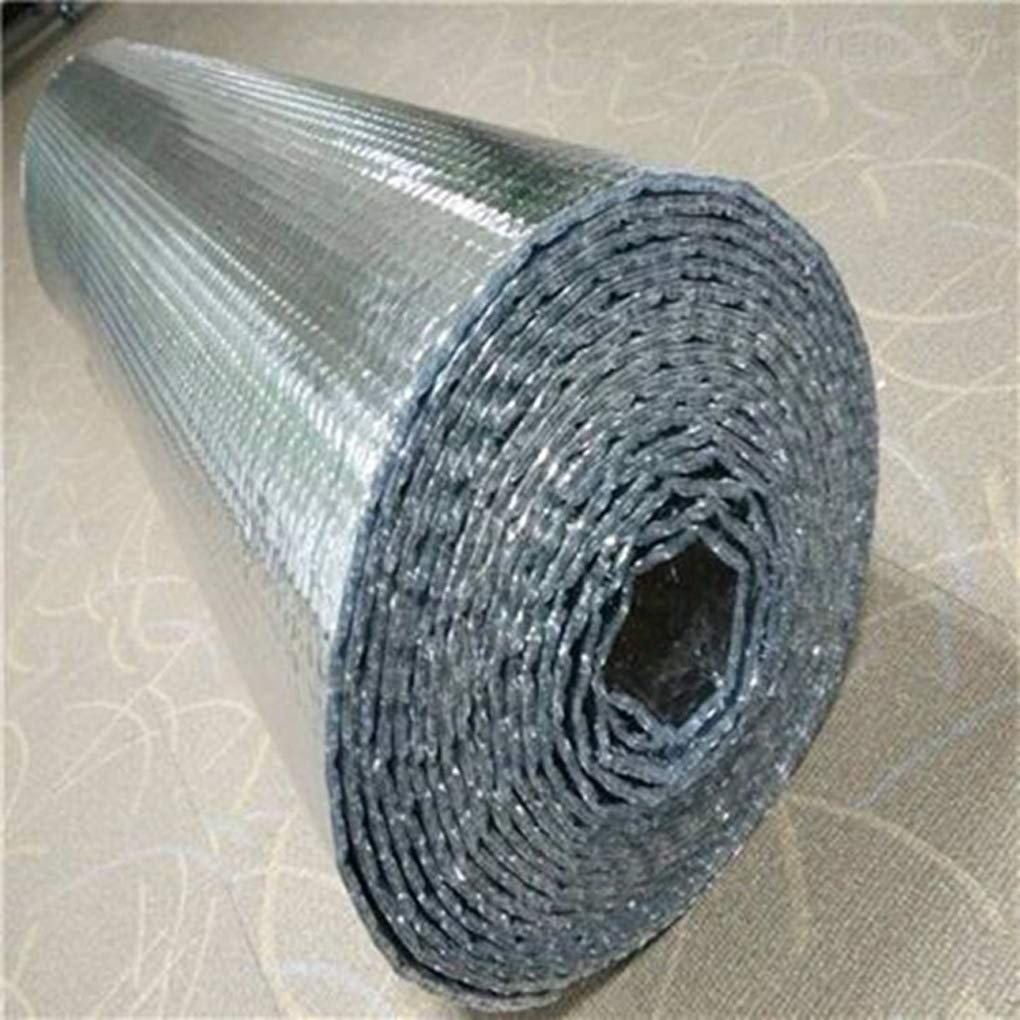 Folia izolacyjna, zestaw izolacyjny do kaloryferów powietrznych, samoprzylepna, podwójna izolacja z folii aluminiowej, na strych, ścianach, przyczepie kempingowej, szopie łodzi, paroizolacji, odblaskowej