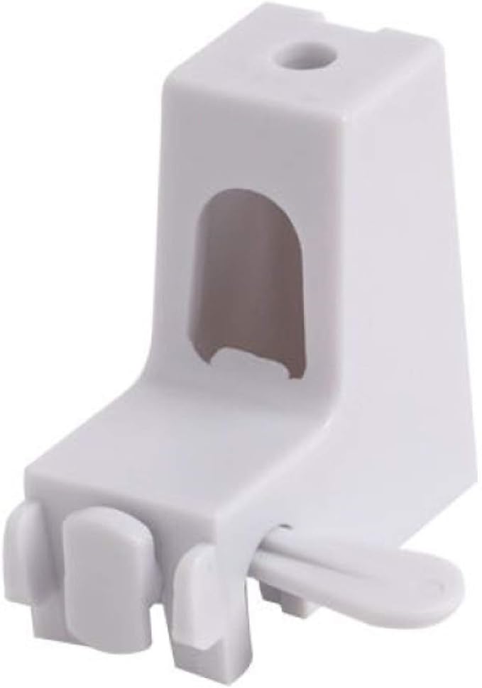 SPEEDY Curtain Track Streamline Keylock Support, White, Pack of 4, for