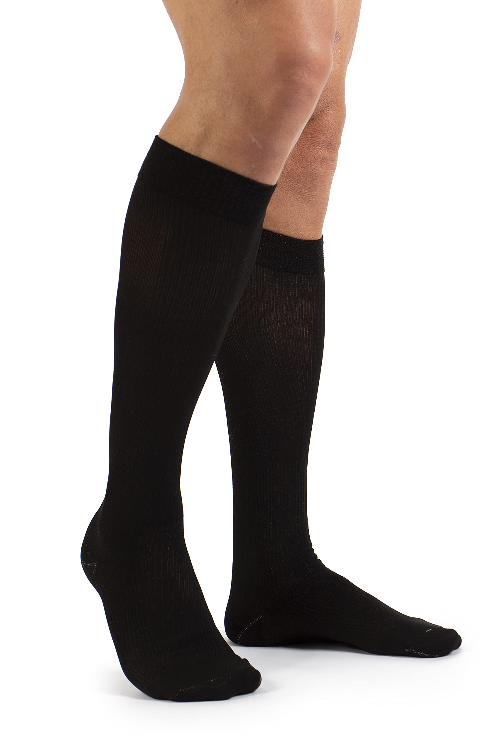 Knee-Gafitex Spikenergy Sock-es muy suave, orujo bordo, no se reduce y adaptación sin establecer la acción metalloterapeutica evita la aparición de sudación, setas y arrossamenti. L negro
