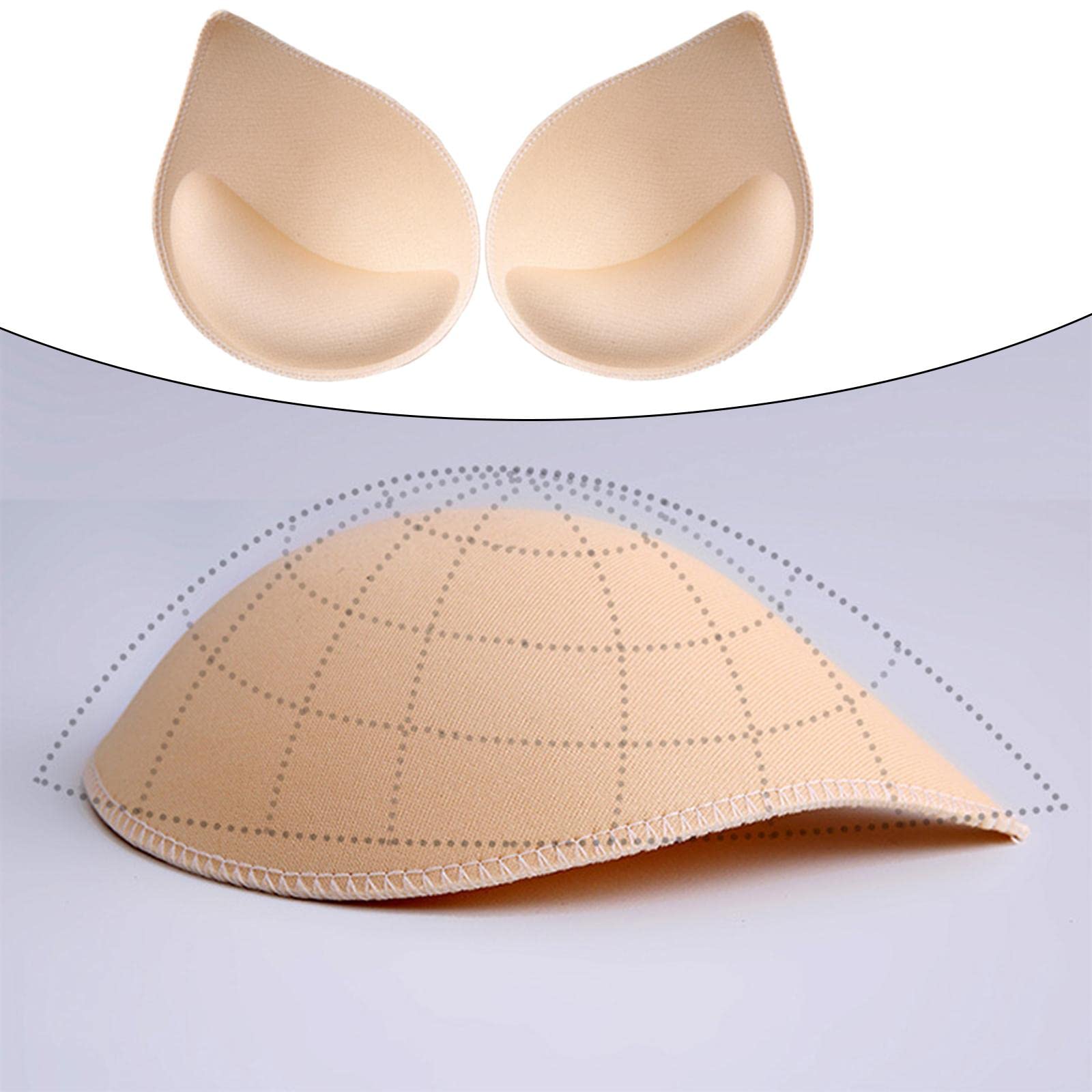 SNAPPSY 1 Pair Bra Insert Pads Enhancer Removable Breathable Sports Bikini Skin-image-10