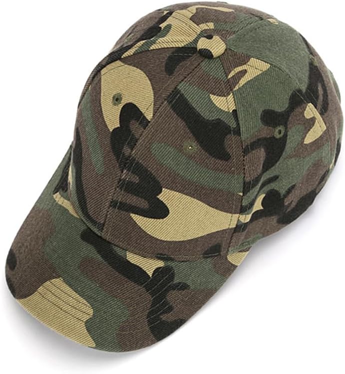 Kids Safari Baseball Cap Adjustable Cotton Camo Hat for Boys Girls Toddler Outdoor Sun Protection Age 3-8