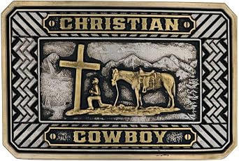 Montana Silversmiths Christian Faith Series Attitude Western Belt Buckle