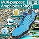 Baofular Badeschuhe Damen Barfußschuhe Herren Barfuss Wasserschuhe Schwimmschuhe Aquaschuhe Sommer Schnell Trocknend Strandschuhe für Surfen Tauchen Blau 41 EU