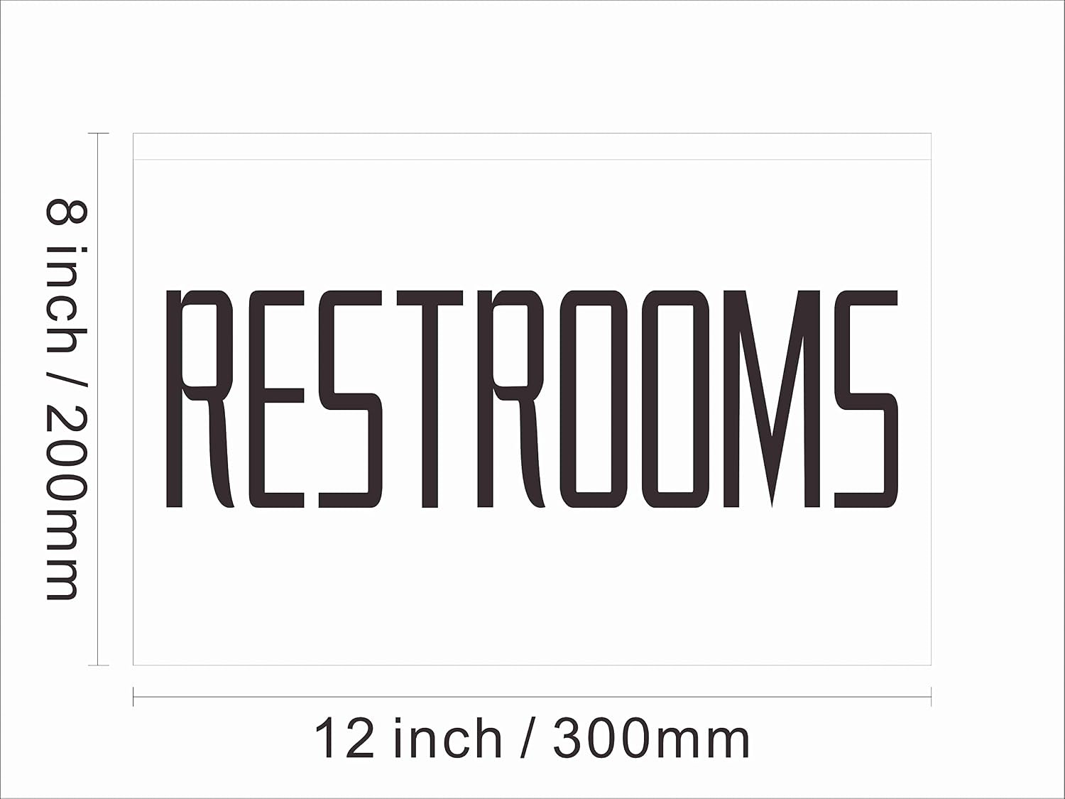 120015 Toilet Restrooms Washroom Lounge Bathroom for Restaurant Cafe Shop Mall Bar Display LED Light Neon Sign (12" X 8", Yellow)