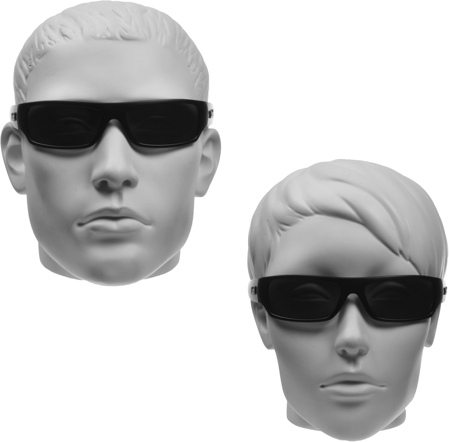 proSPORT Locs Super Dark Sunglasses Mens Black Wrap Around Lowrider Gangster Cholo Vintage Flat Top - Image 2