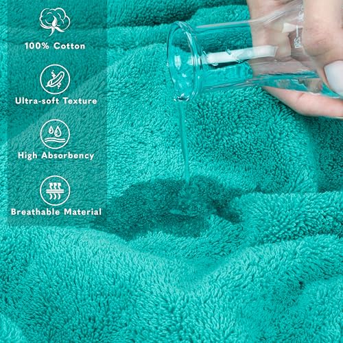 Image of American Soft Linen 100% Cotton Luxury Turkish Towels, 2PC 35x70 Bath Sheet | Soft Absorbent Quick Dry OEKO Tex Standard 100 Certificated Durable Machine Washable Breathable Premium Hotel Quality