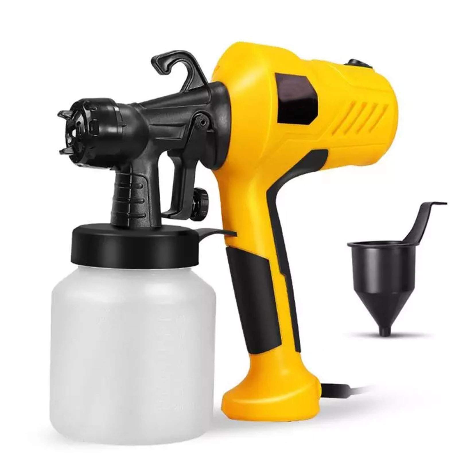 Pistola De Pintura, Pistola De Pulverización Eléctrica, Alta Potencia De 400W Con Flujo Máximo De 1000Ml/Min, 3 Modos De Pintar, Fácil De Rociar Y Limpiar,Amarillo