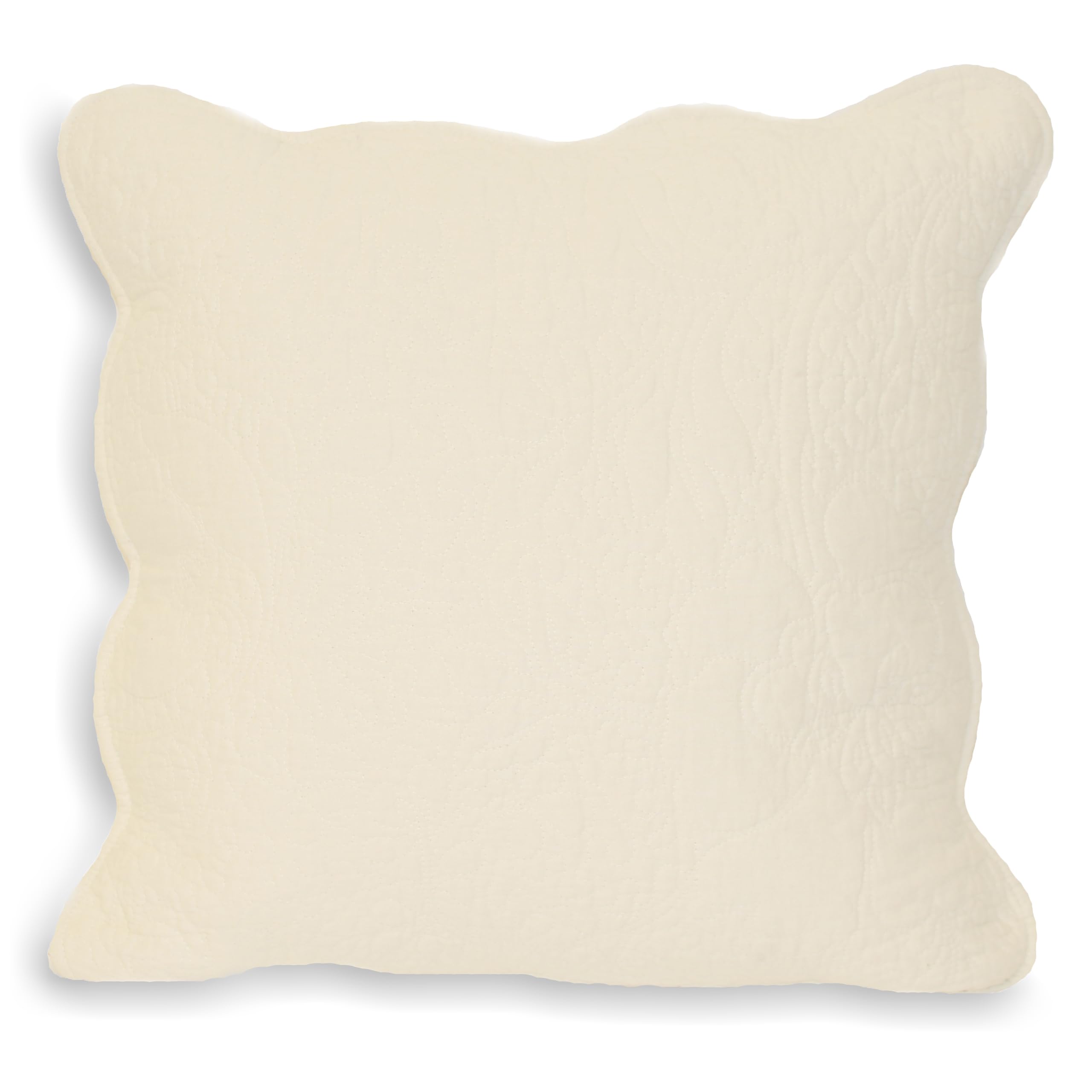 Paoletti Toulon Embroidered Cotton Feather Filled Cushion