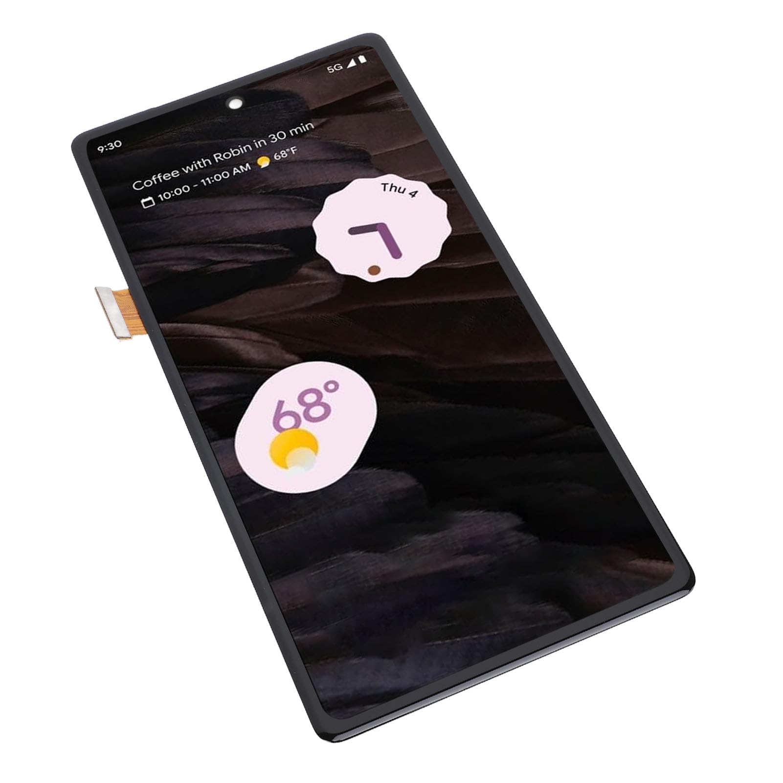 Tomantery Wymiana Ekranu AMOLED 7A 5G z funkcją Rozpoznawania Linii Papilarnych dla Zestawu Wyświetlacza Telefonu o Przekątnej 6,1 Cala, Idealna do Różnych Defektów Ekranu, do Profesjonalnej