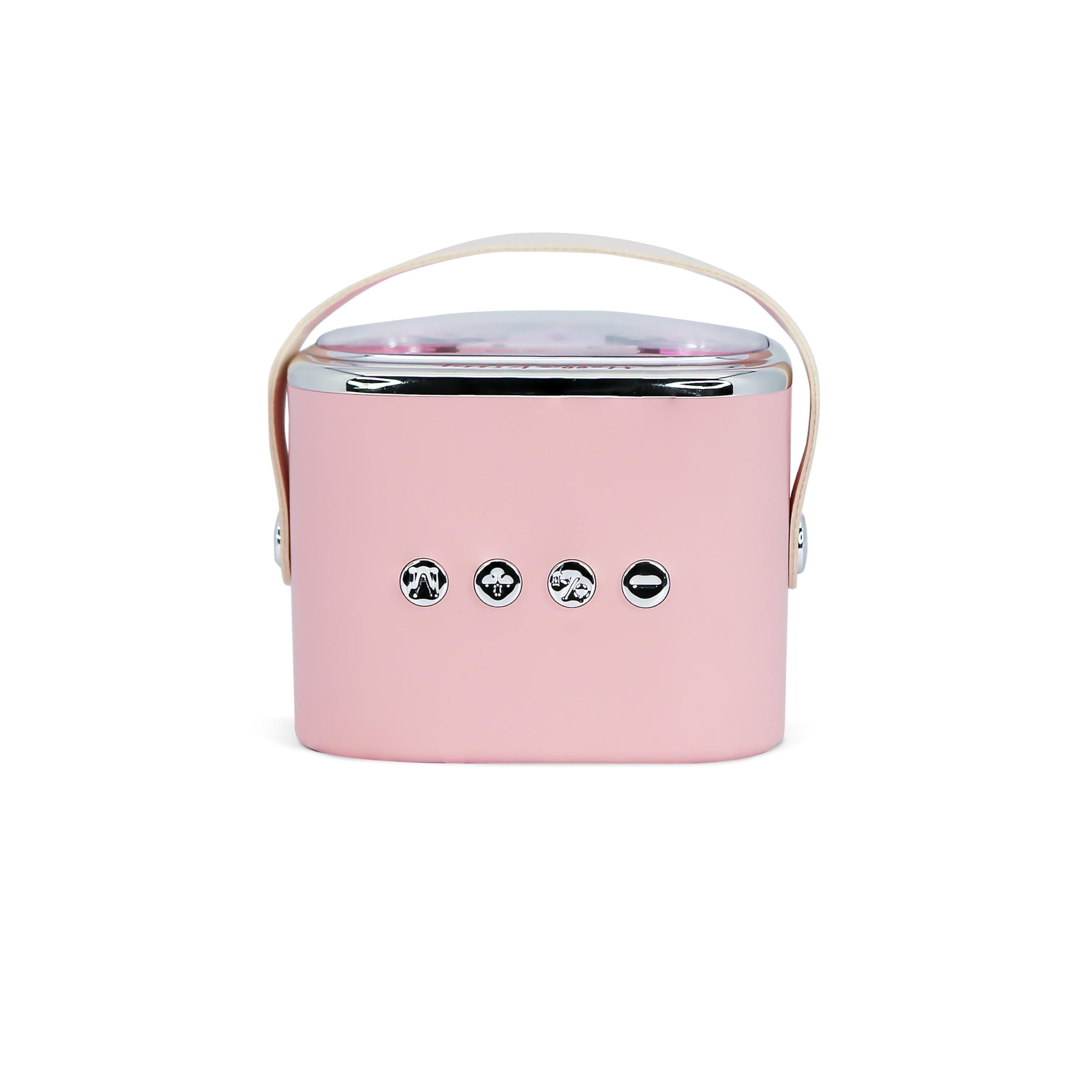 Hello Kitty Mini haut-parleur de karaoké LED sans fil avec microphone Bluetooth Rose Changement de couleur
