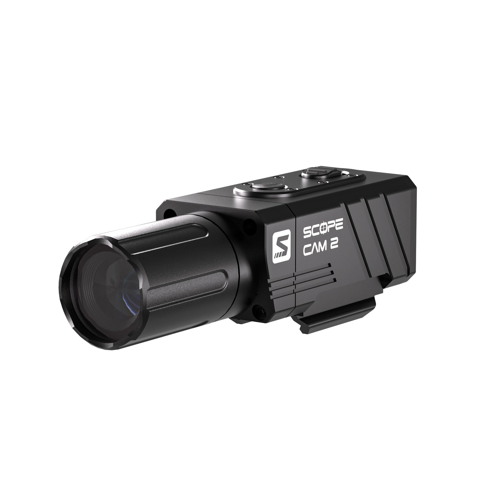 RunCam ScopeCam 2S Airsoft Action Camera, durata della batteria 210 min, pre-registrazione, controllo app Wi-Fi, alloggiamento in metallo IP64 per softair, sport, fauna selvatica, riprese all'aperto
