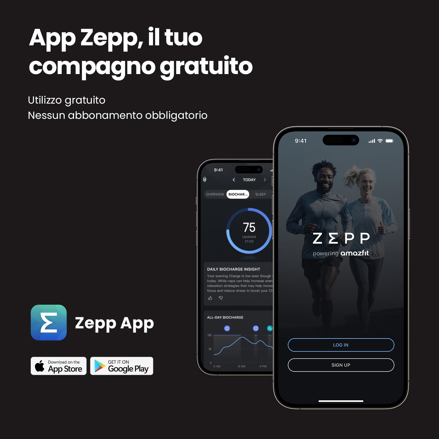 Amazfit Helio Strap Smart Band Fitness Tracker, Attività, Frequenza Cardiaca & Sonno 24/7, Batteria da 10 Giorni, 50+ Sport, Allenamento di Forza, HYROX, Non Abbonamento Richiesto per Android e iPhone