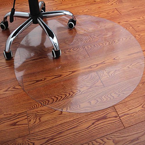 Fancy Pumpkin Thickness 1mm Transparent Carpet Computer Swivel Chair Mats Wooden Floor Protector, Circular