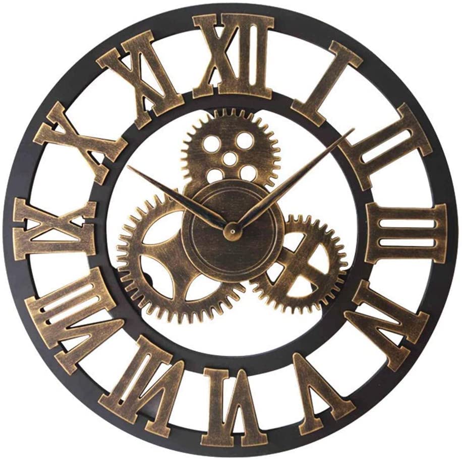 Horloge murale pour bar et cuisine au style engrenage bistrot