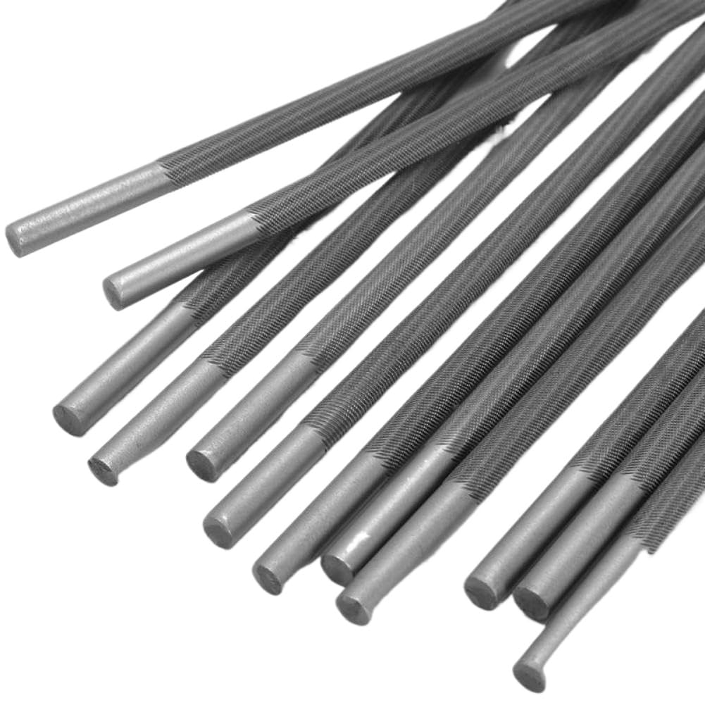 Limes rondes pour tronçonneuse, 12 pièces, 5, 5mm, 7, 32 pouces, pour affûter l'affûteuse de tronçonneuse, Compatible avec