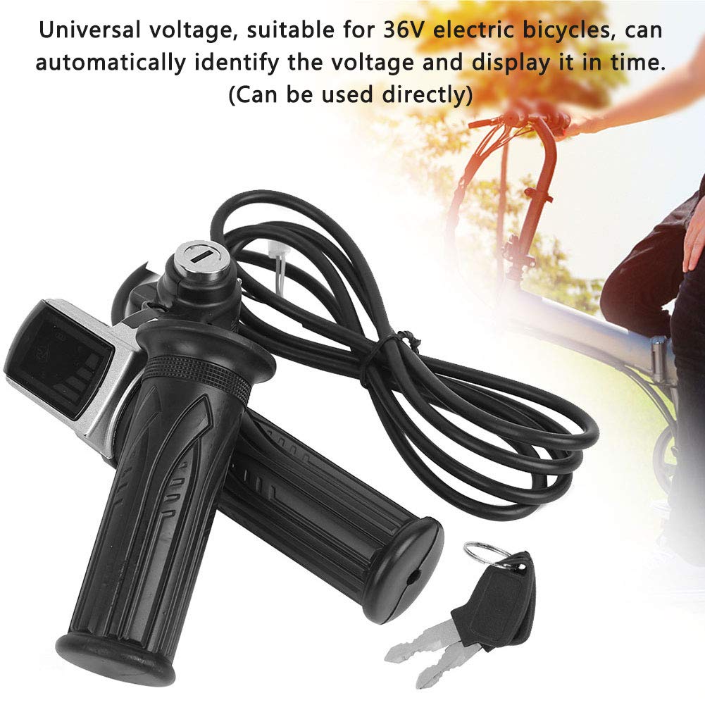 Poignée d'accélérateur multifonction, indicateur de batterie électrique de 36 V, serrure de porte électrique pour vélos électriques, tricycles