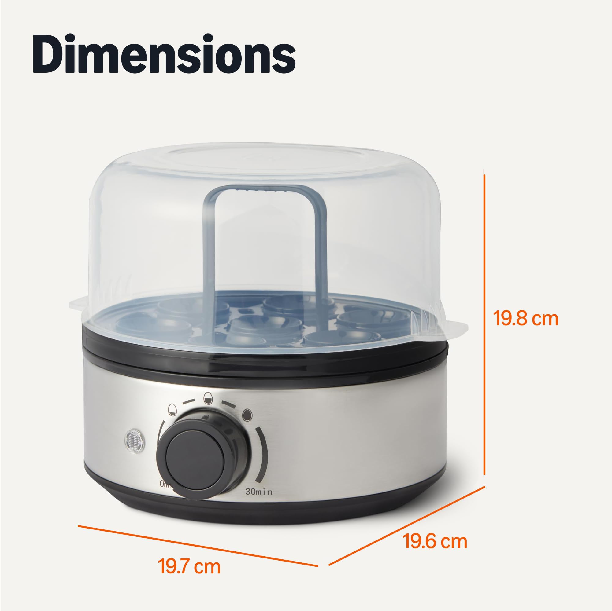 Image secondaire de Cuiseur d'œufs électrique Amazon Basics - Capacité 7 œufs, sans BPA, noir