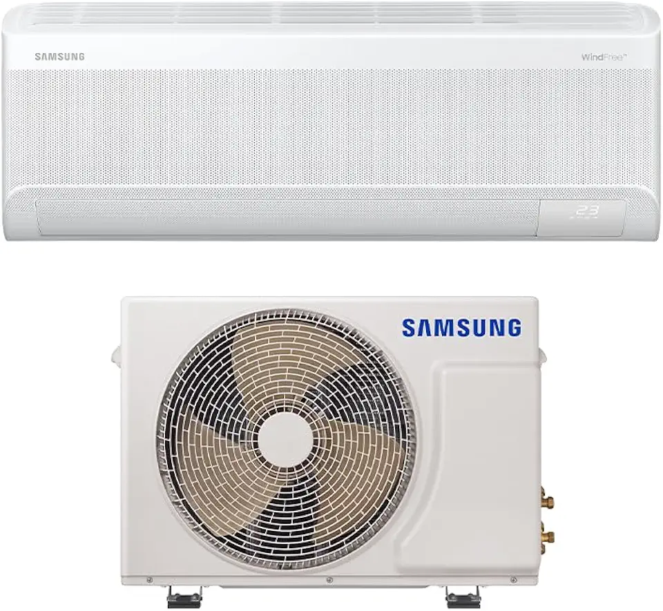 Samsung Ar Condicionado Split Inverter WindFree POWERvolt Bivolt Connect AI 12.000 BTUs Frio Sem Vento AR12DYFAVWKNAZ Bivolt