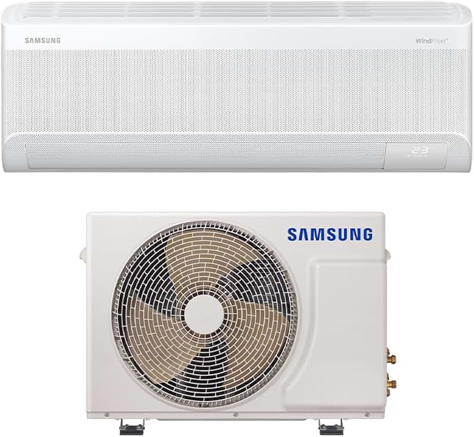 Samsung Ar Condicionado Split Inverter WindFree POWERvolt Bivolt Connect AI 12.000 BTUs Frio Sem Vento AR12DYFAVWKNAZ Bivolt
