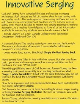 Hardcover Innovative Serging; Newest, Best and Fastest Techniques for Overlock Sewing Book