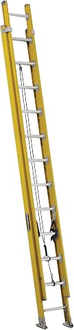 Louisville Ladder 16-Foot Fiberglass Extension Ladder, 375-Pound Load Capacity, 