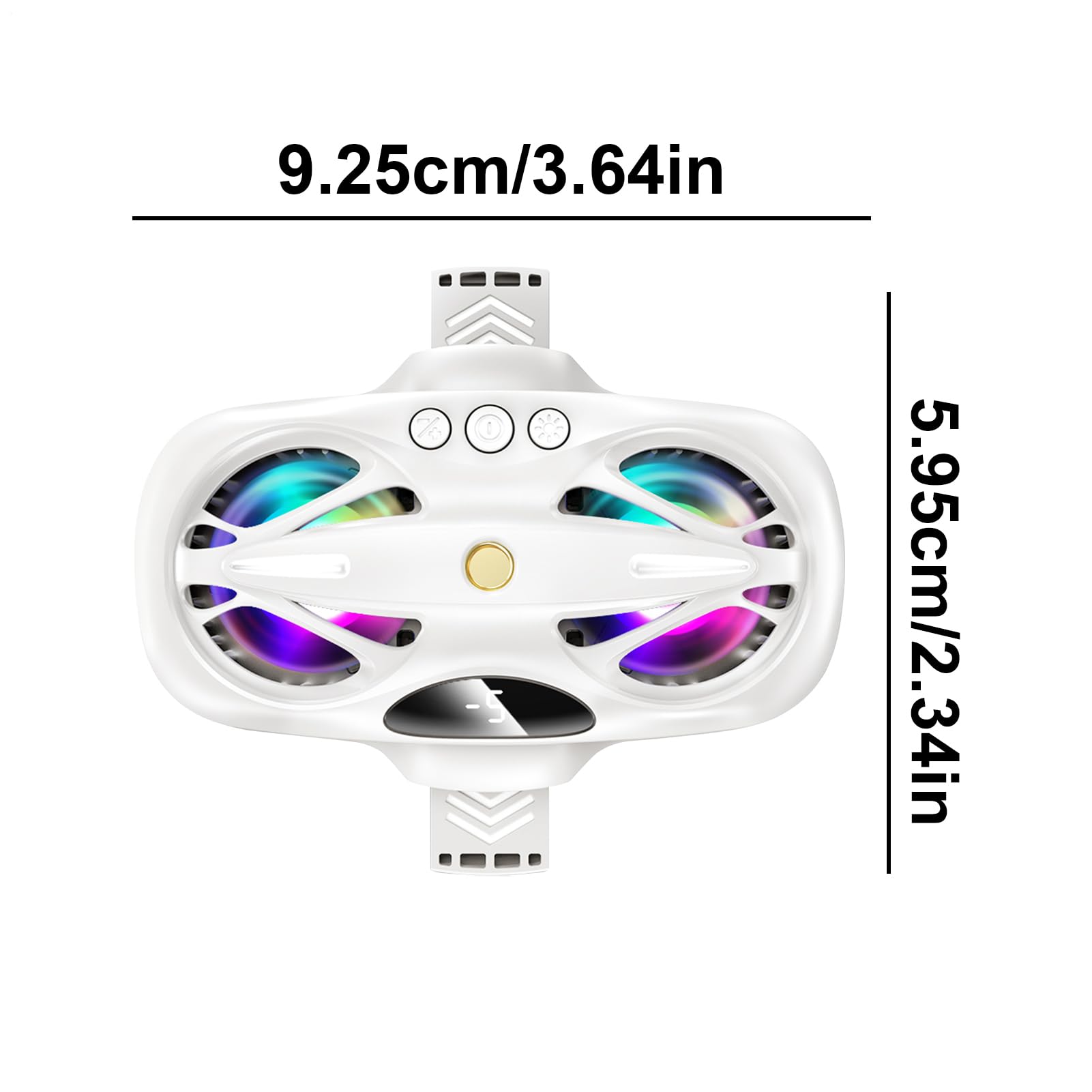 Refroidisseur de téléphone en streaming en direct - Fan réglable Fan Sile Téléphone plus refroidisseur, refroidisseur de téléphone à refroidissement rapide avec trois modes pour l'observation vidéo, l