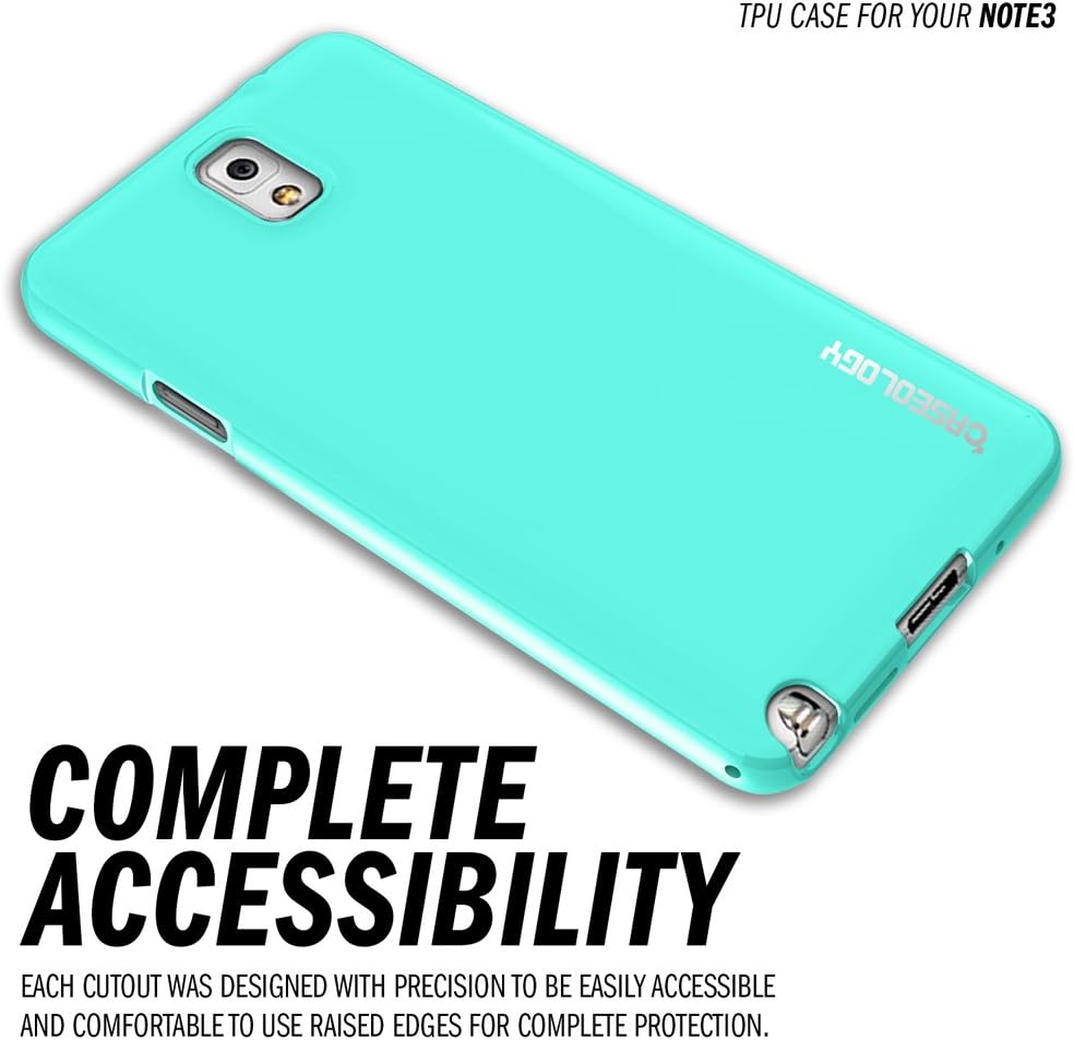 Galaxy Note 3 Case, Caseology® [Daybreak Series] Slim Fit Shock Absorbent Cover [Turquoise Mint] [Slip Resistant] for Samsung Galaxy Note 3 - Turquoise Mint