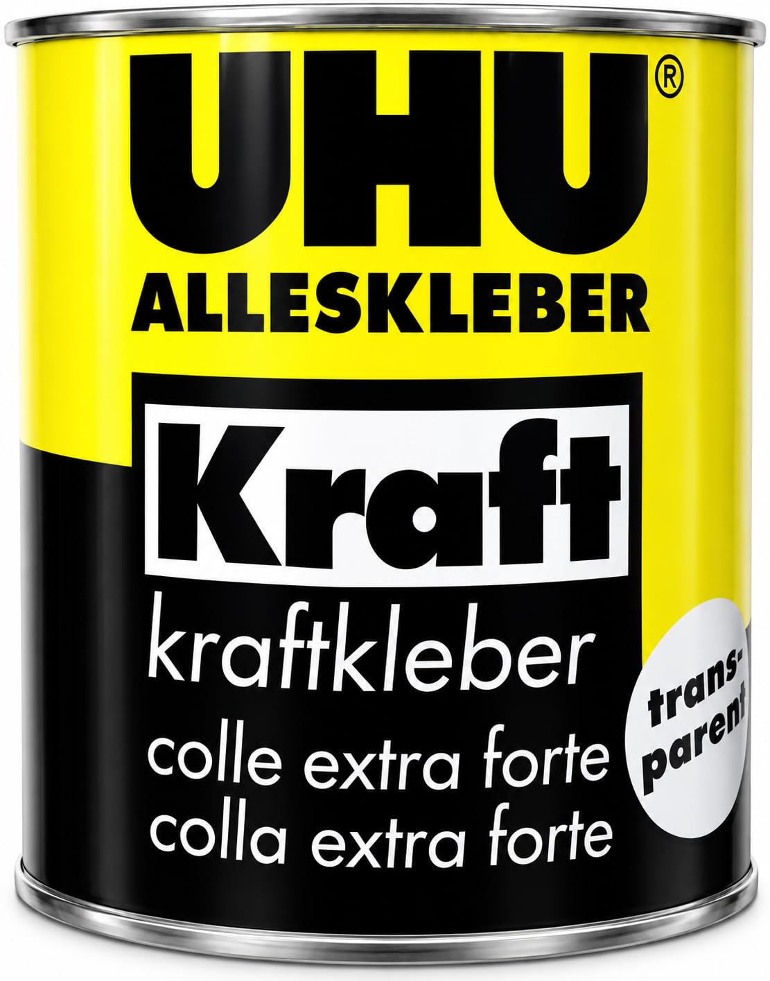 UHU Uniwersalny klej Kraft w puszce, przezroczysty, uniwersalny klej o wyjątkowej sile klejenia, 650 g