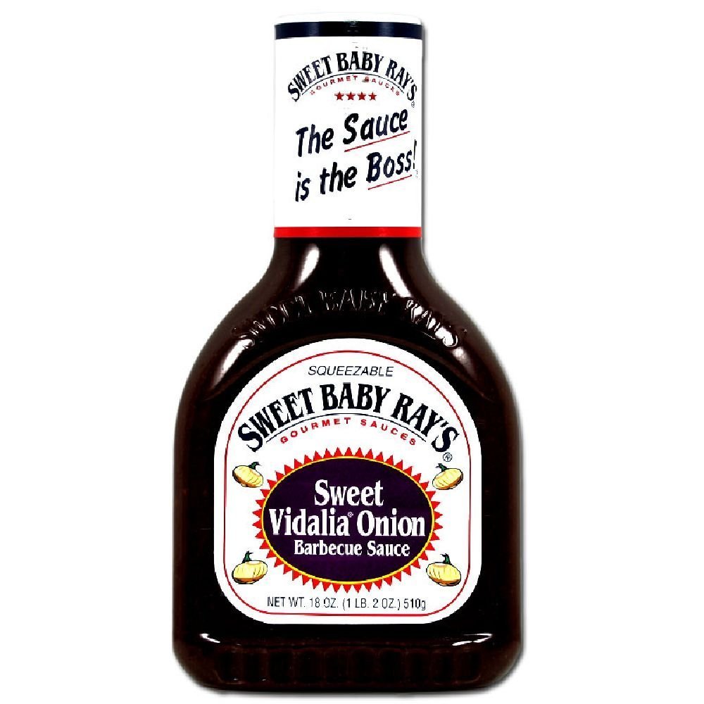 Sweet Baby Rays Vidalia Barbecue Sauce 18 Ounce, Pack of 6