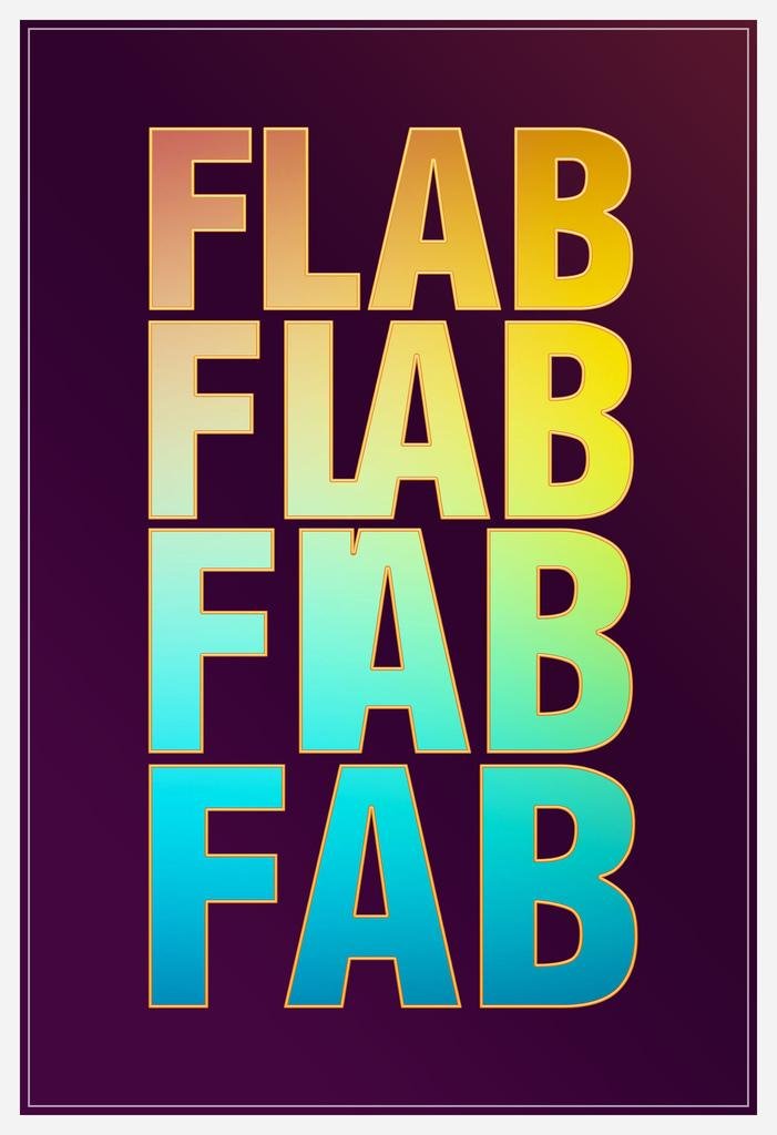 Workout Posters For Home Gym Flab To Fab Colorful Exercise Motivational Inspirational Quote Cool Wall Art Print Poster 24x36