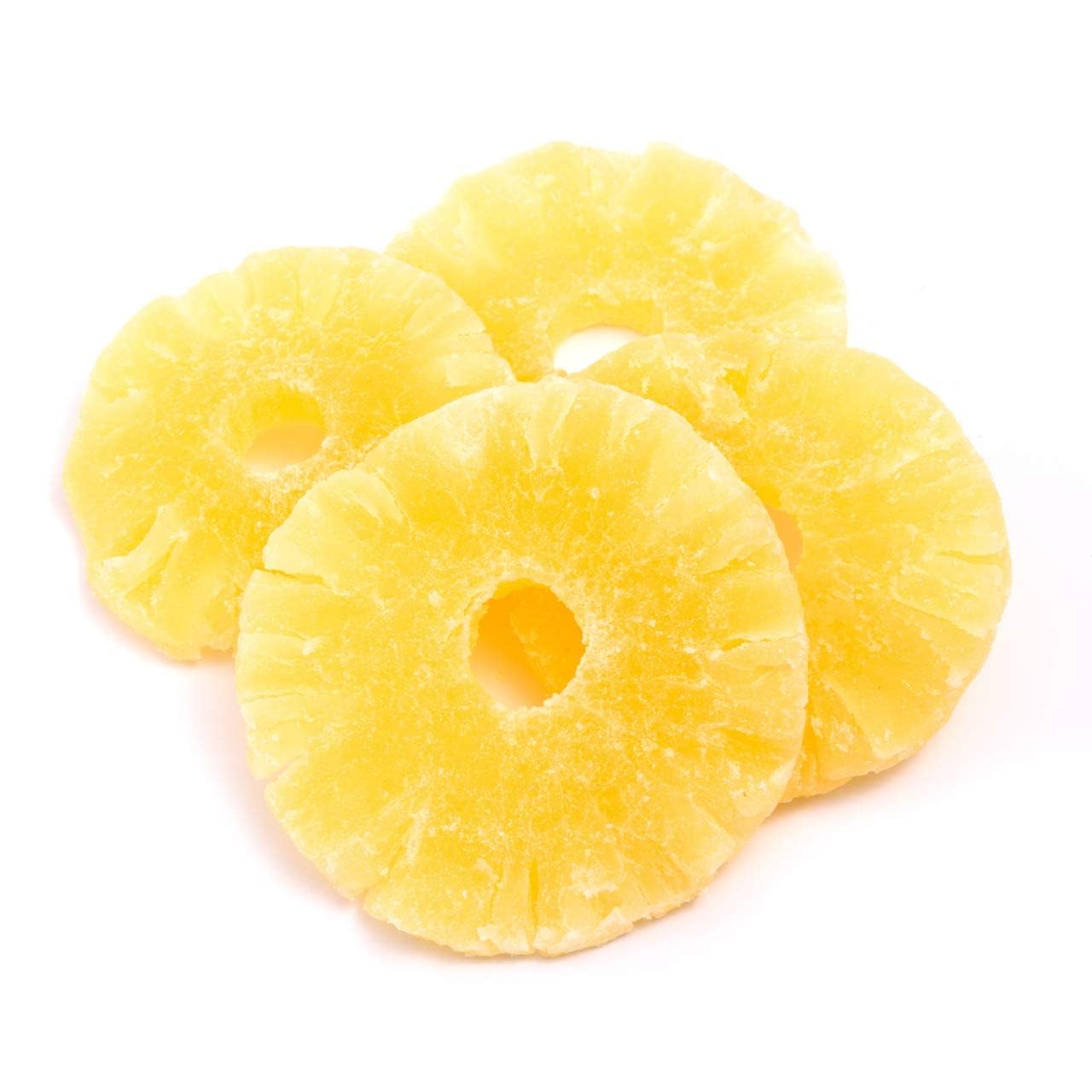 Dried Pineapple Rings – Sweet & Tangy Tropical Snack – Juicy, Chewy Fruit Slices – Great for Snacking, Baking, & Gifting (5 LB)