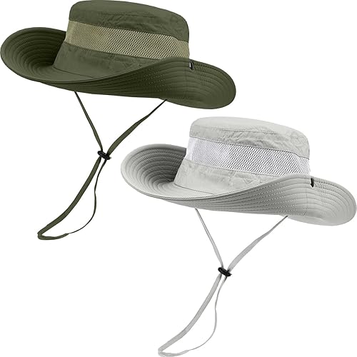 Miniatura 2 de 2 Pack Boonie Sun Hat for Men & Women with UV Protection UPF 50+ for Fishing,Hiking,& Gardening