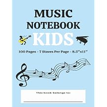 Music Notebook For Kids Manuscript Staff Paper | Music Composition Notebook | Music Staff Pad Nova Notes