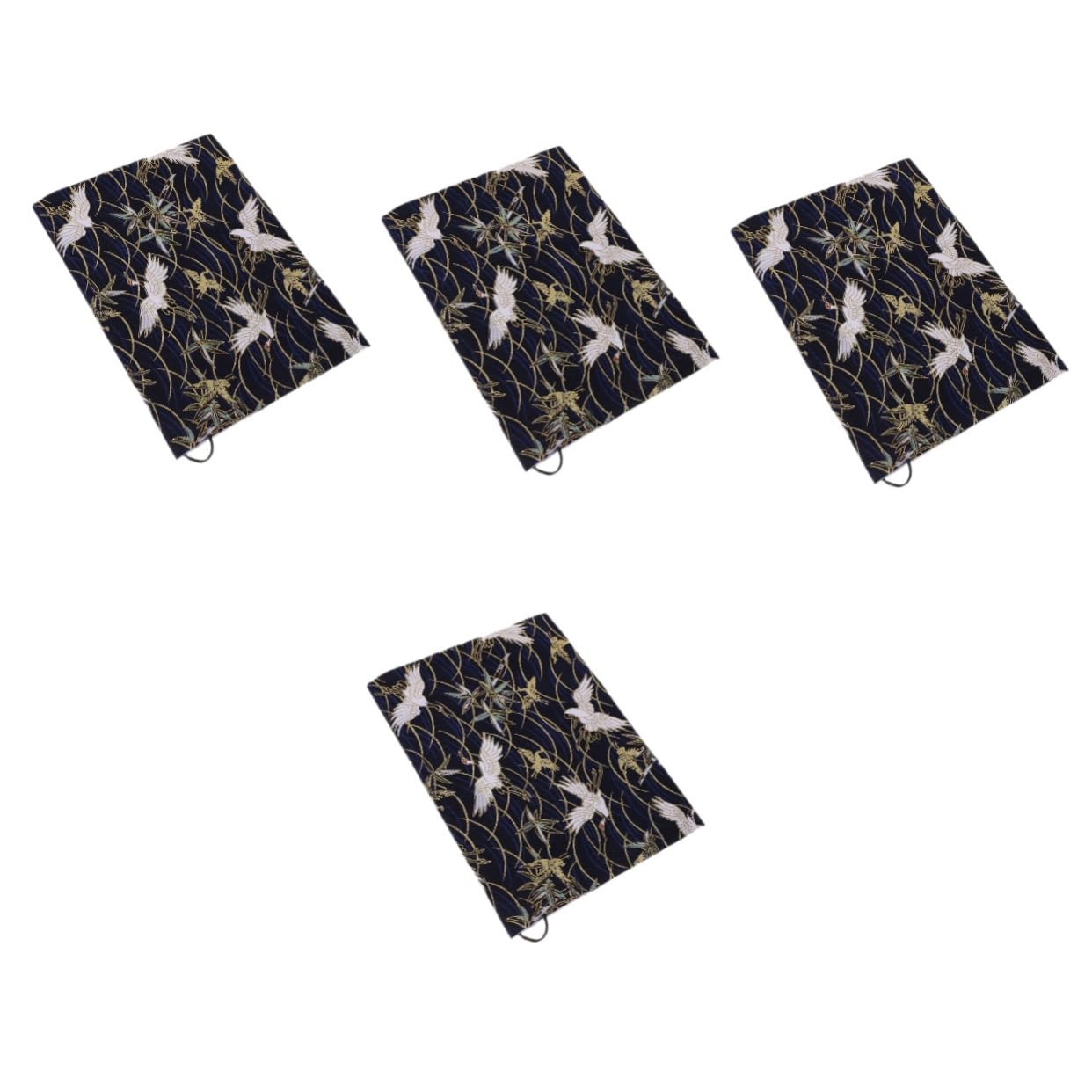 4 Fundas De Tela Para Libros Con Diseño Floral Dorado, Protector De Libros, Tapa Dura, Funda De Tela, Accesorios Para Amantes De La Lectura, Funda De Piel.