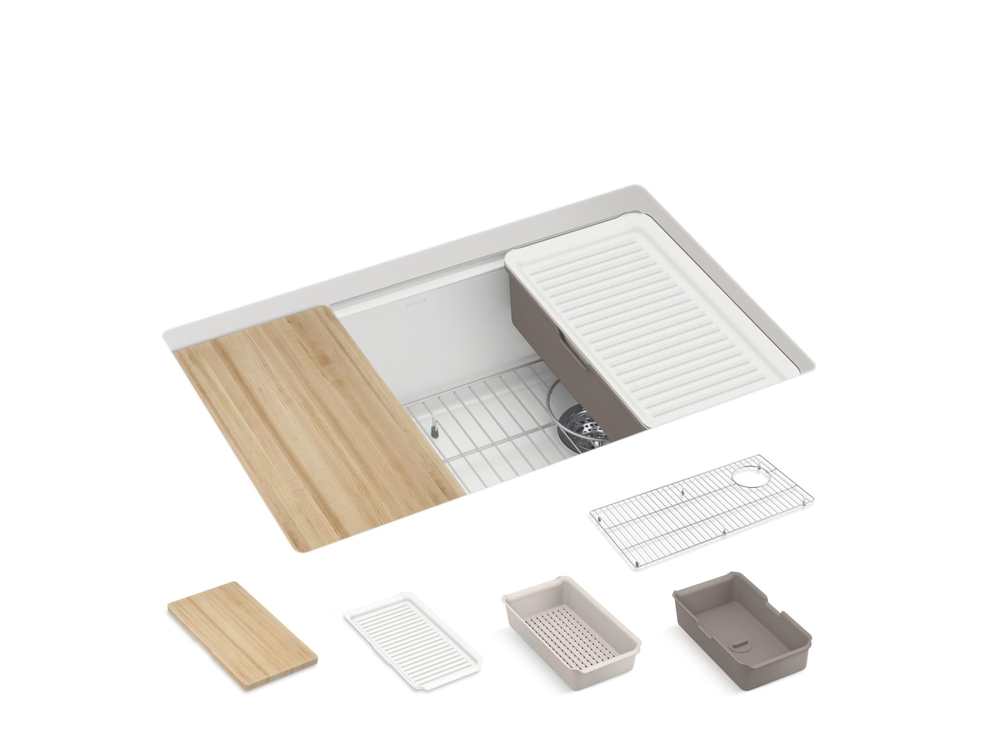 HKR★  7100 Amazon.com: KOHLER Billings 29 in. Undermount Single-Bowl