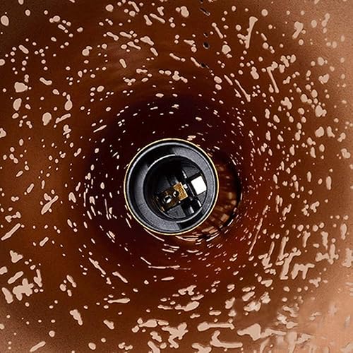 Miniatura 5 de Nordic Vintage Industrial Rust Pendant Light Farmhouse Metal Wrought Iron Ceiling Hanging Lighting E27E26 Sockets Chandelier for Bar Restaurant