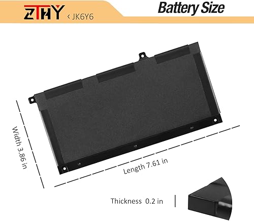 Miniatura 7 de ZTHY JK6Y6 - Batería de repuesto para laptop Dell Latitude 3410 3510 Vostro 5300 5401 5501 Inspiron 5300 5401 5408 5501 5508 5400 7405 7300 7500 2