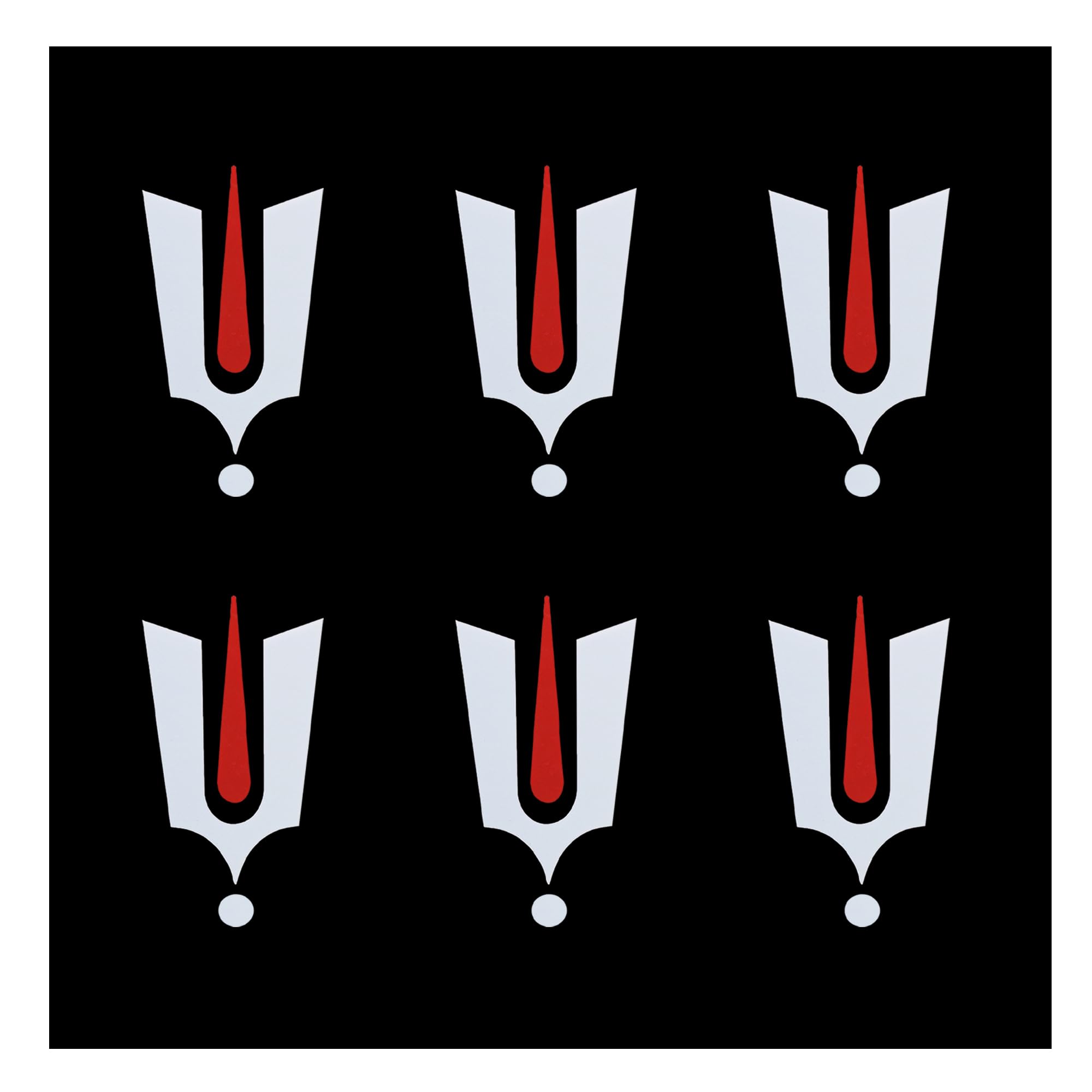 Comet Busters OBIN2531 Traditional Tirupati Balaji & Hanuman Tilak Bindi - White & Red - Pack of 6 Bindis (20mm)-image-37
