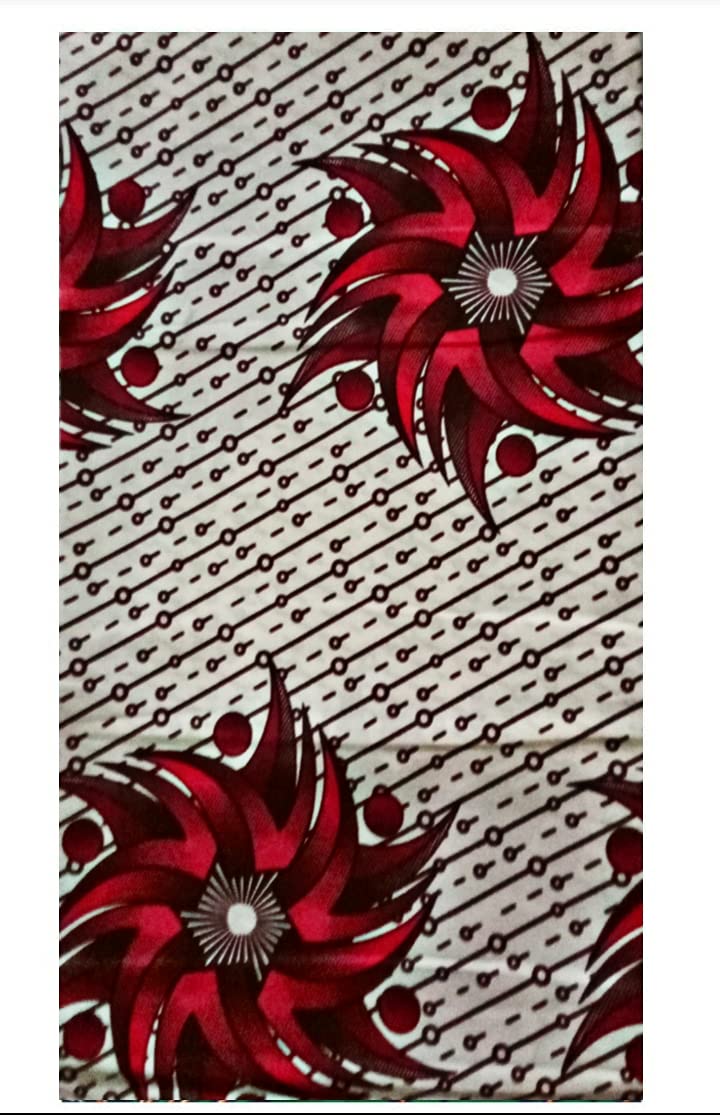 Tissu Wax Africain 100% Coton | Coupon De 2 Yards (180x120cm) Pour Vêtements Et Accessoires