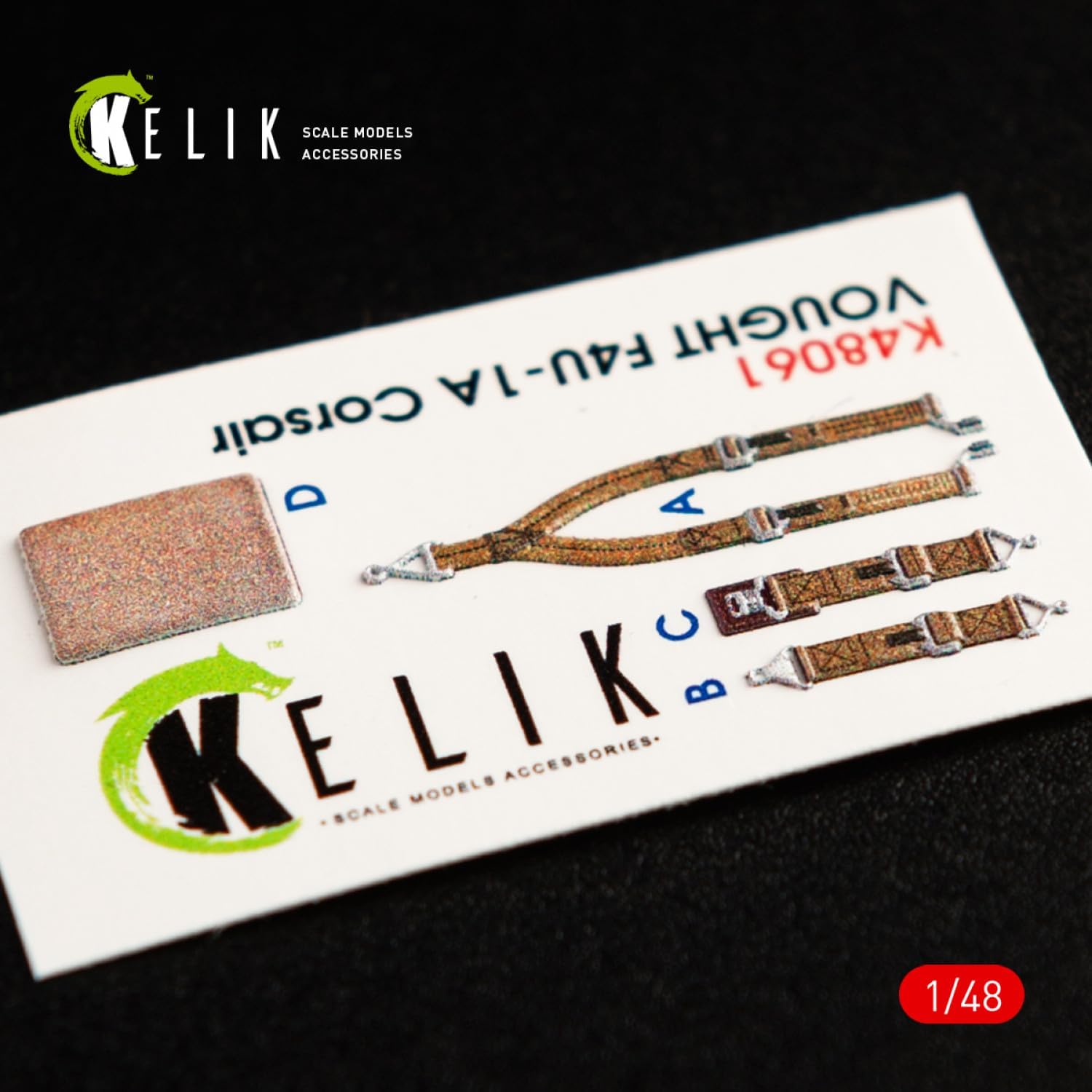 Reskit K48061 1/48 F4U-1A Cors Interior 3D Decals for Tamiya kit Scale Model